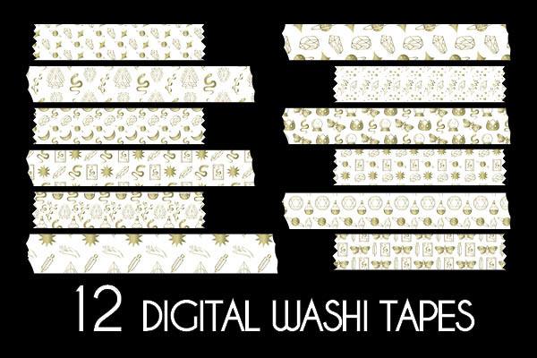 Gold Magical Mystical Washi Tapes