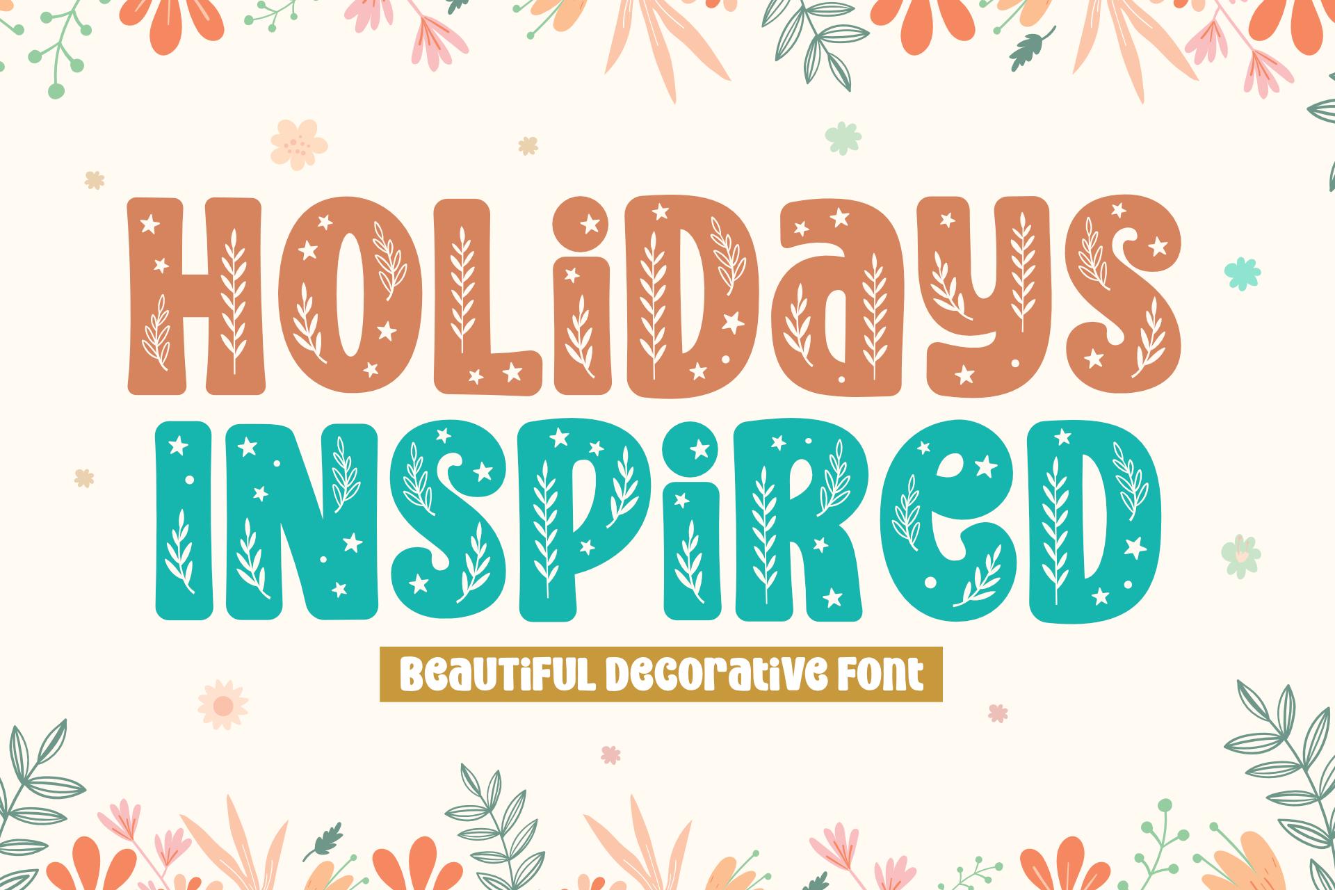 Holidays Inspired Font