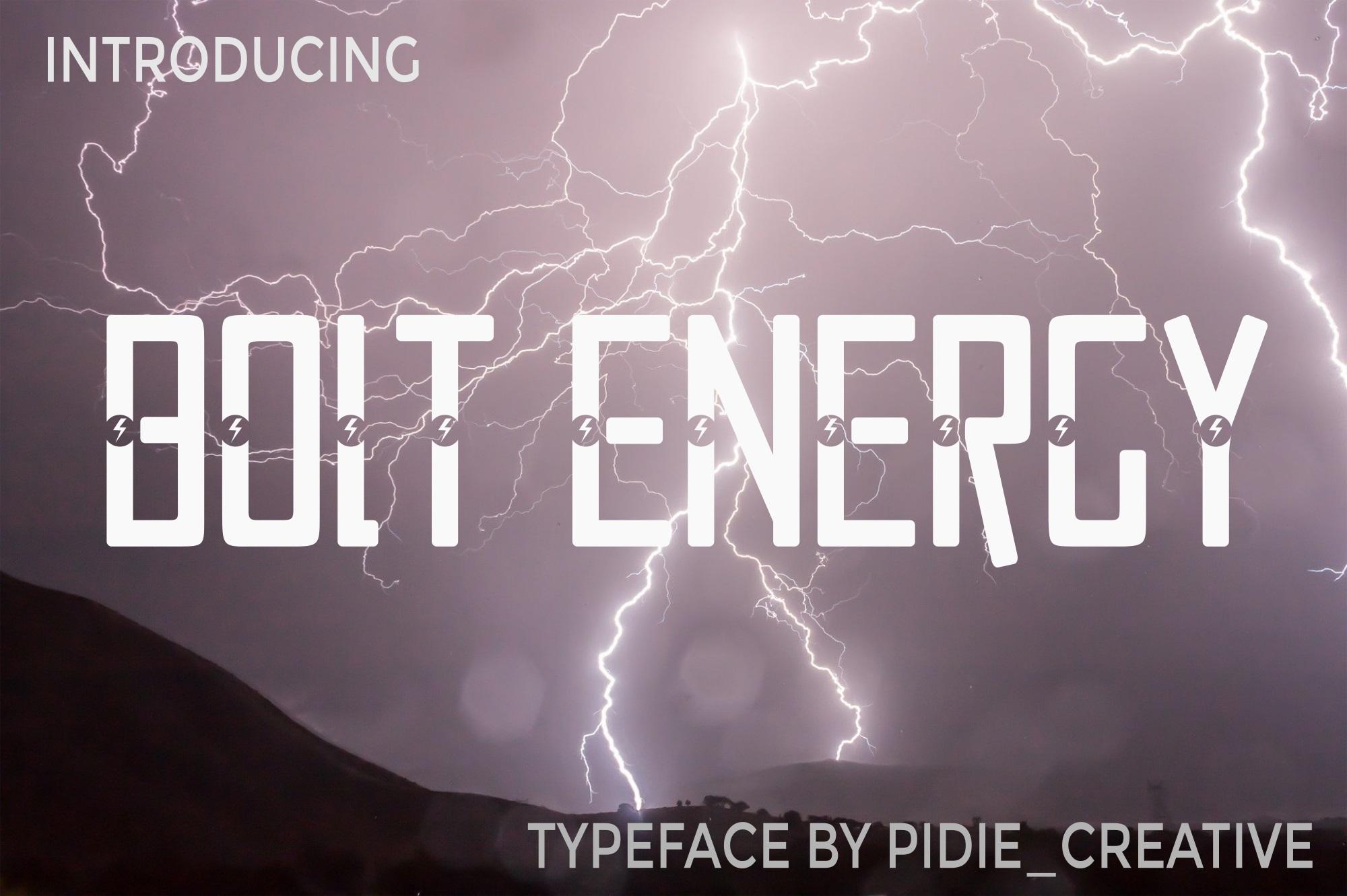 Bolt Electric Font