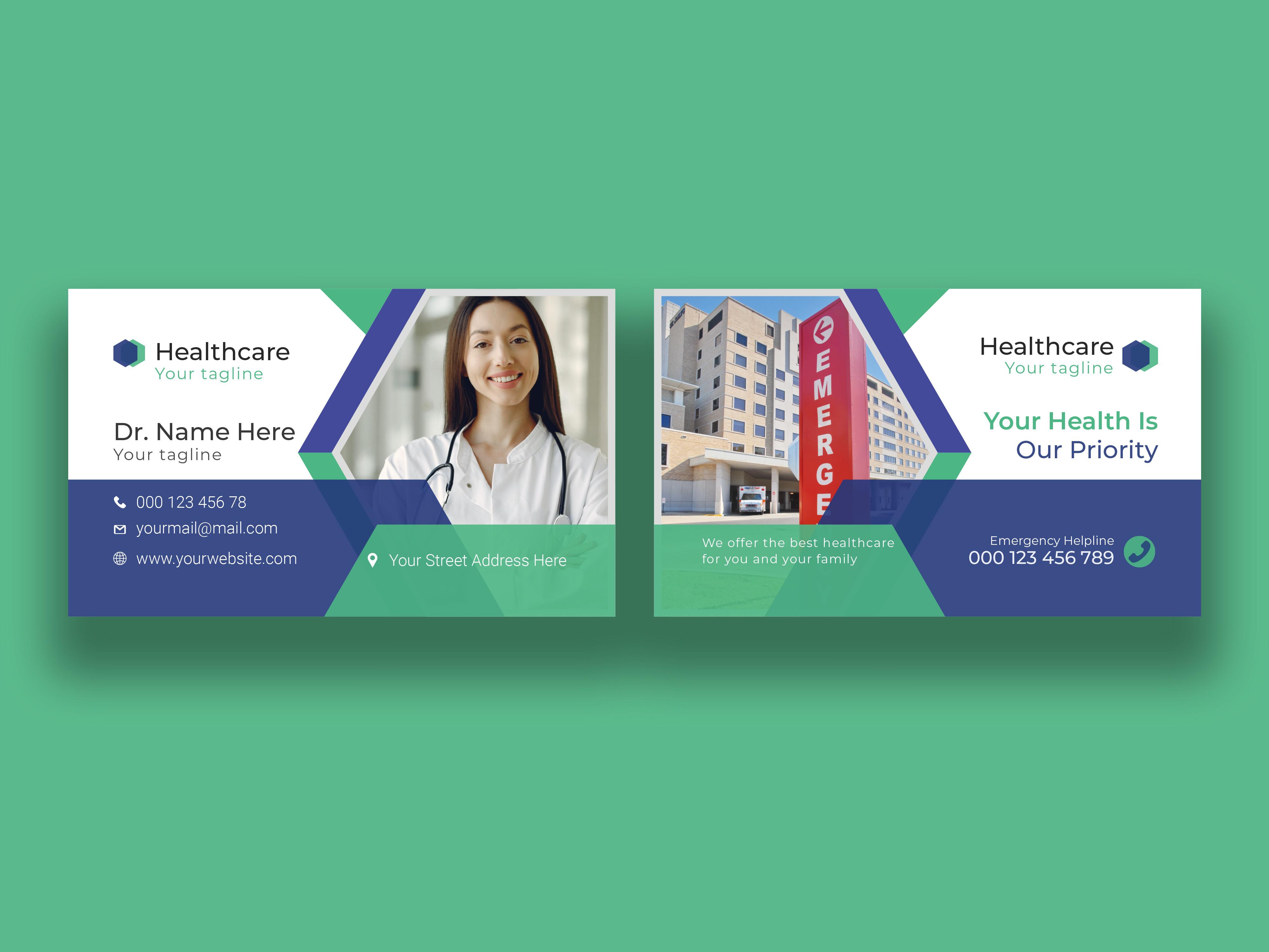 Modern Medical Business Card Design