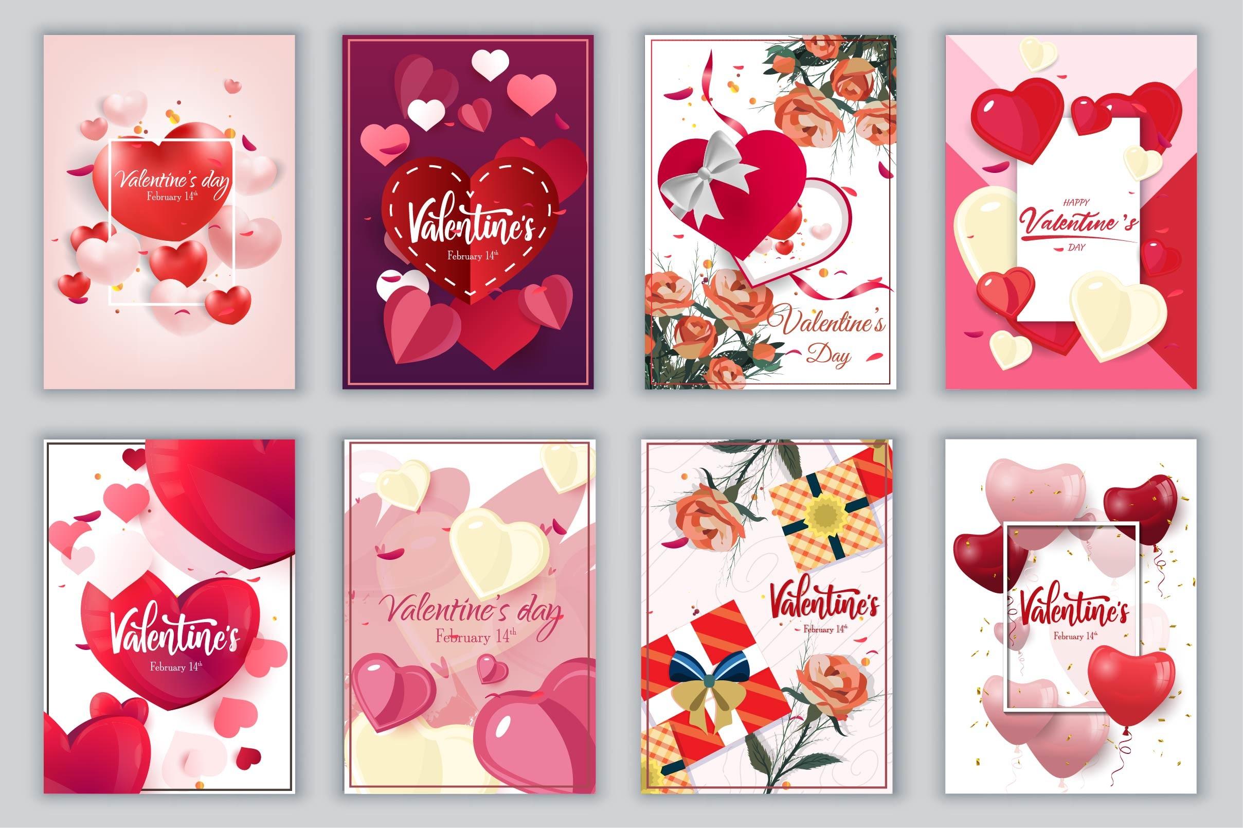 Valentines Cards Background Templates