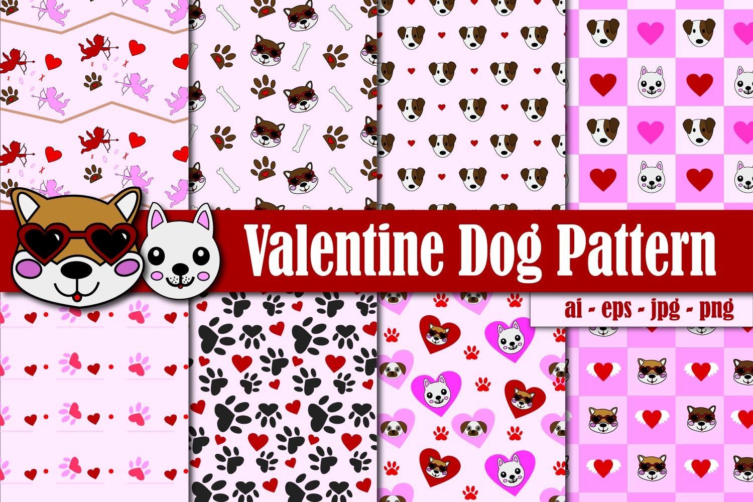 Valentine Dog Pattern