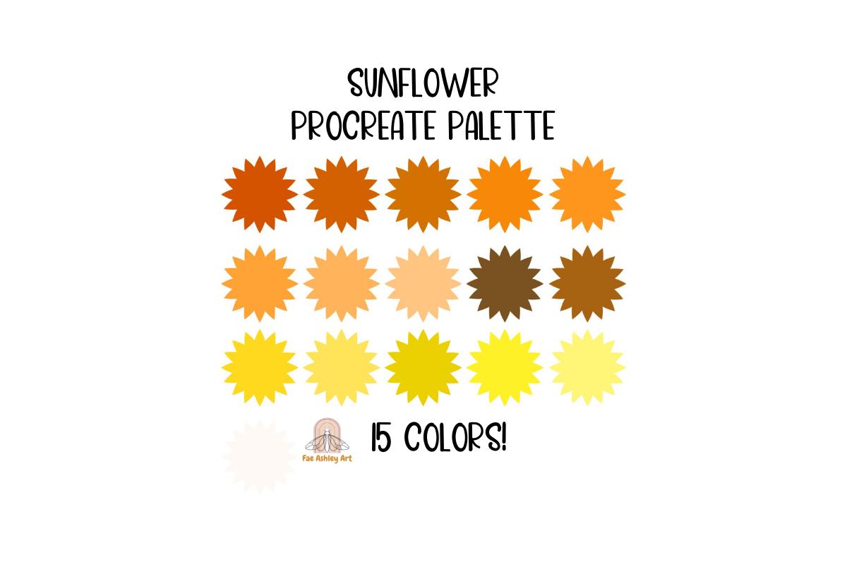 Sunflower Procreate Color Palette