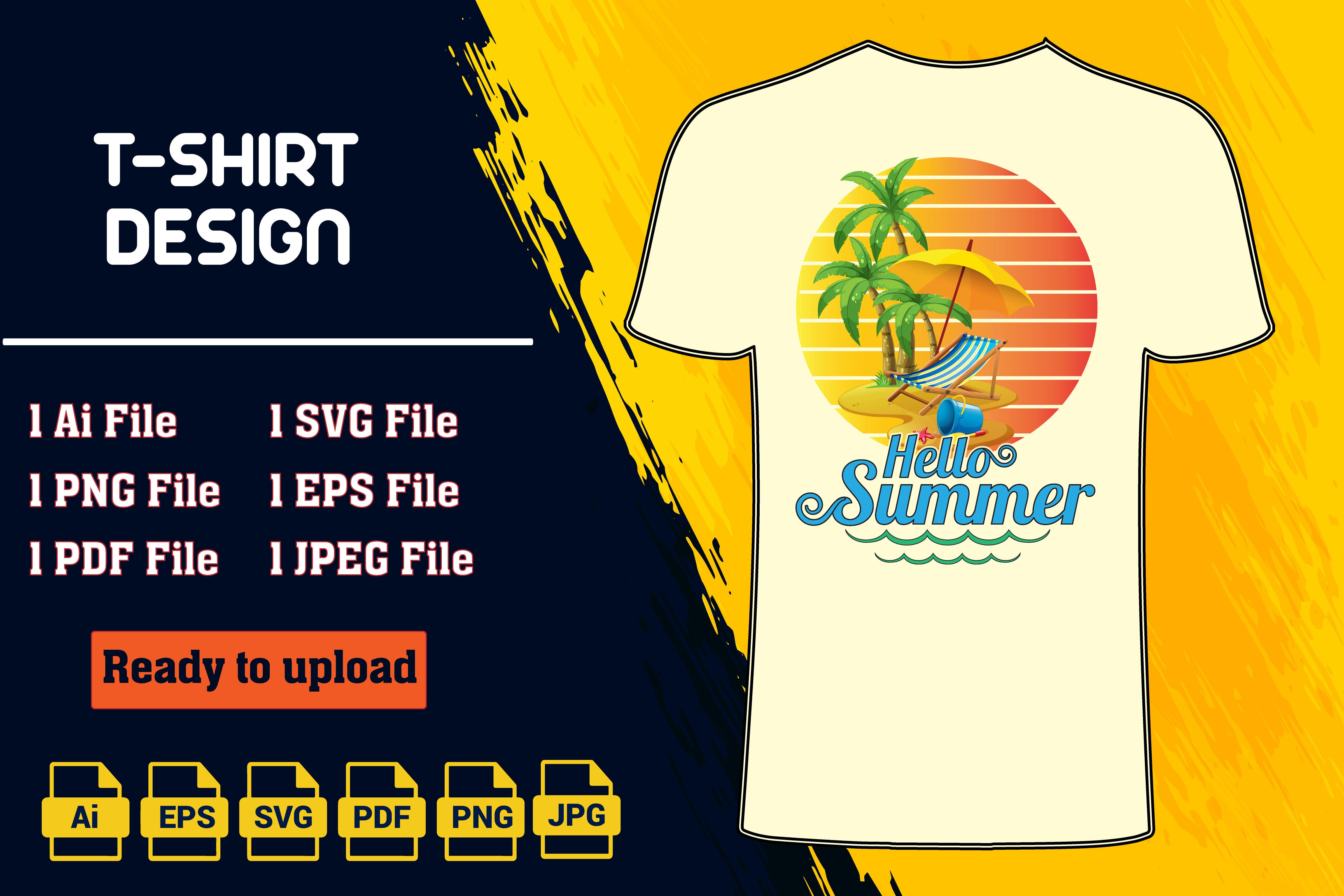 Summer T-shirt Design .