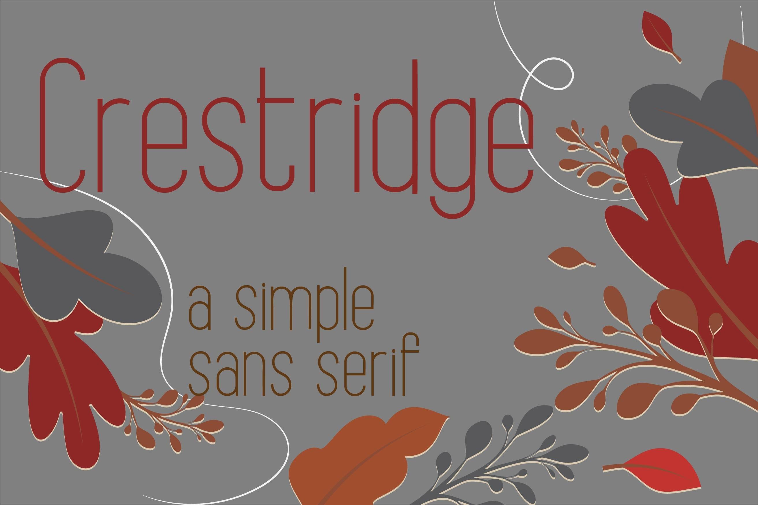 Crestridge Font