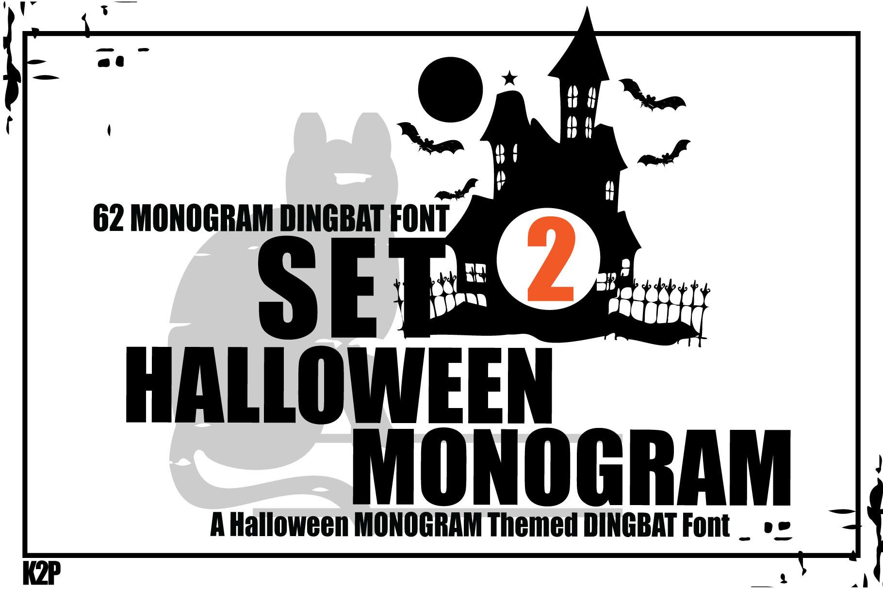 Halloween Monogram Set2 Font