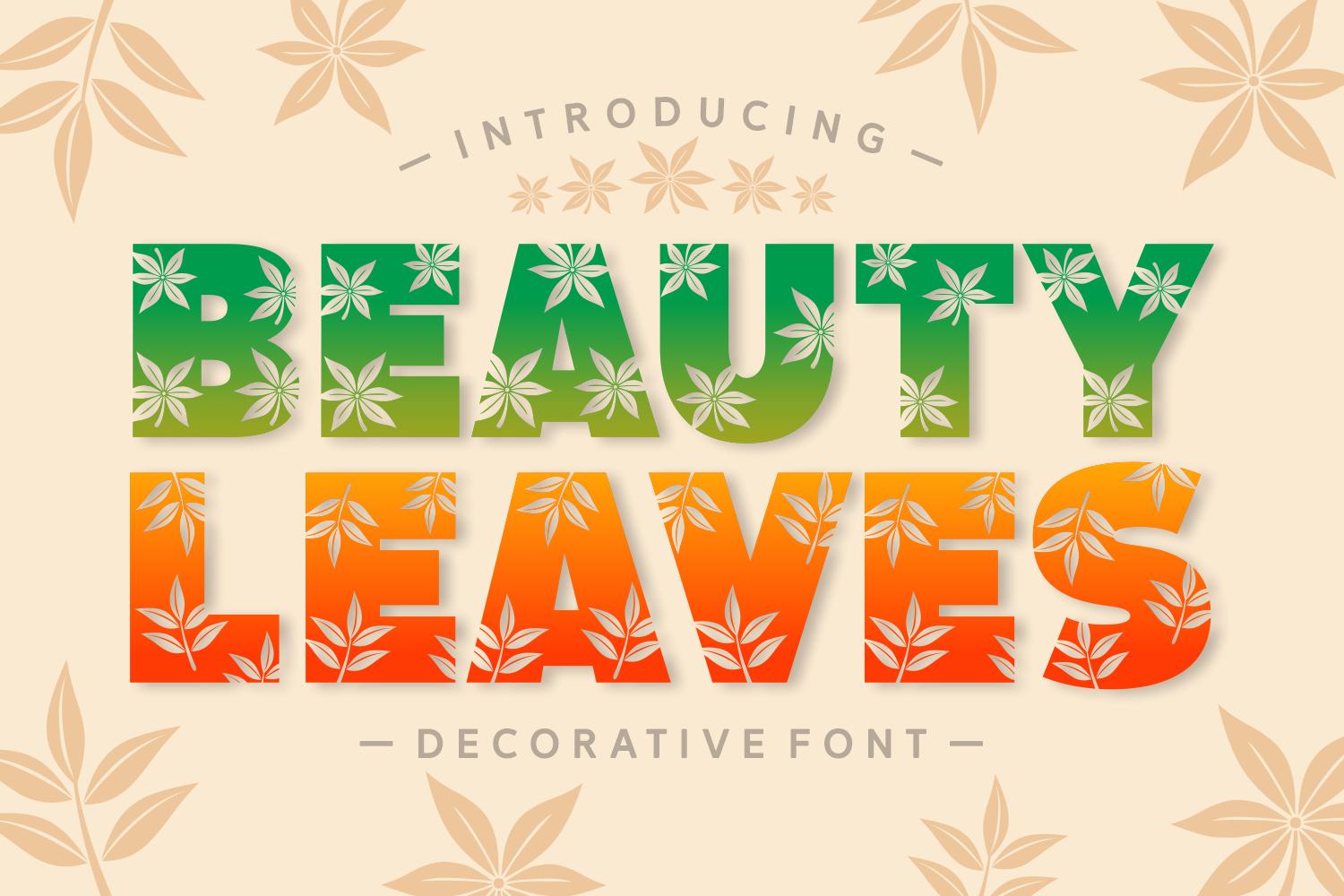 Beauty Leaves Font