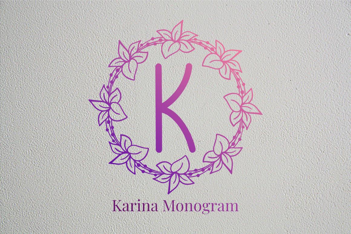 Karina Monogram Font