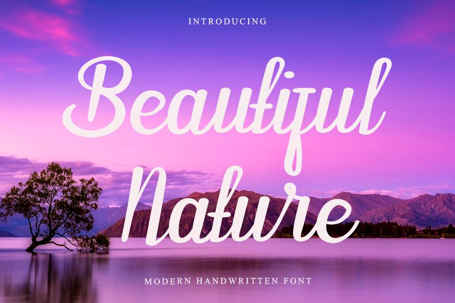 Beautiful Nature Font