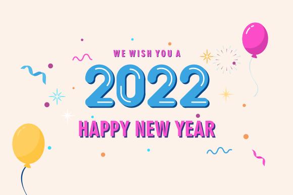 New Year 2022 Greeting Card Template