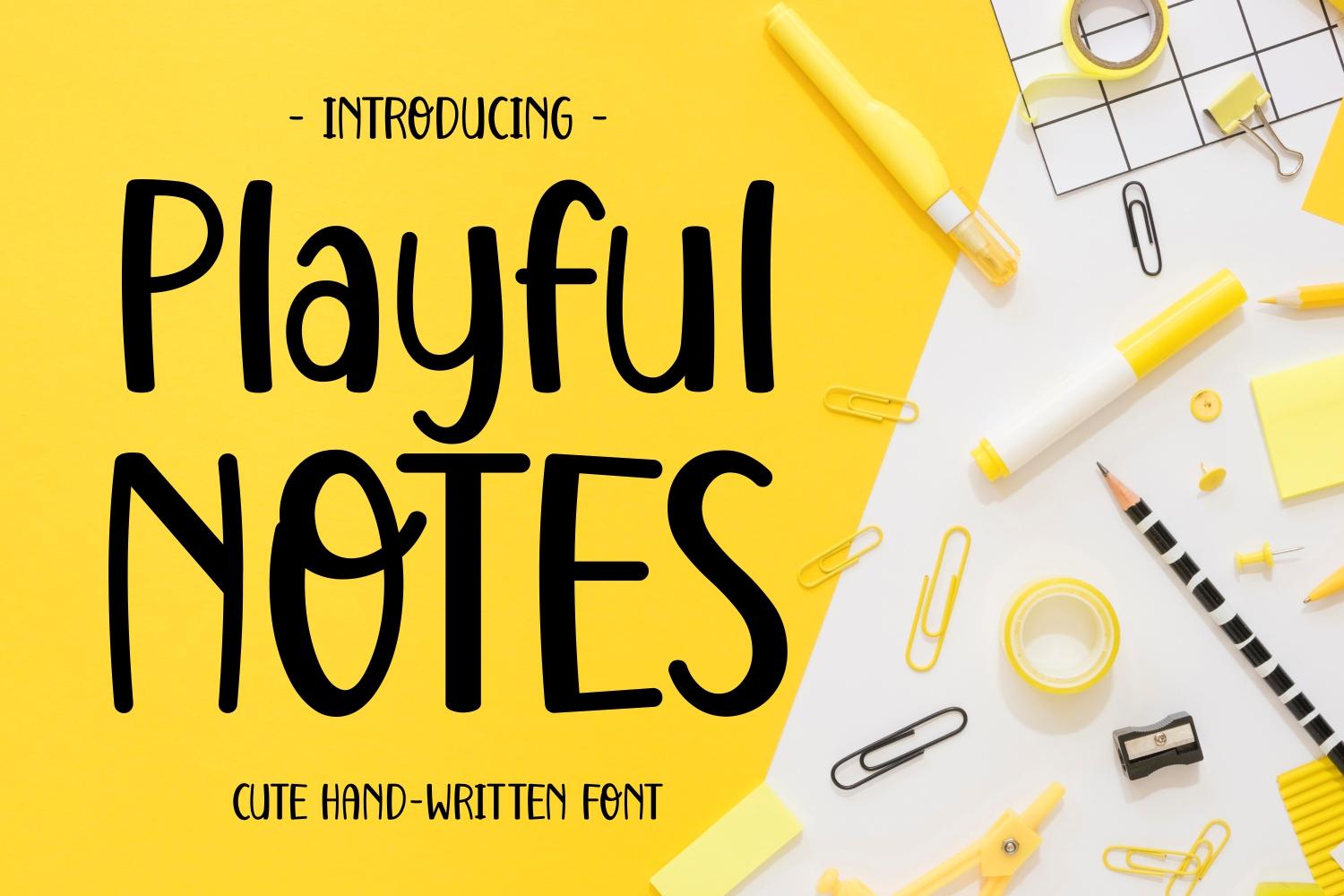 Playful Notes Font