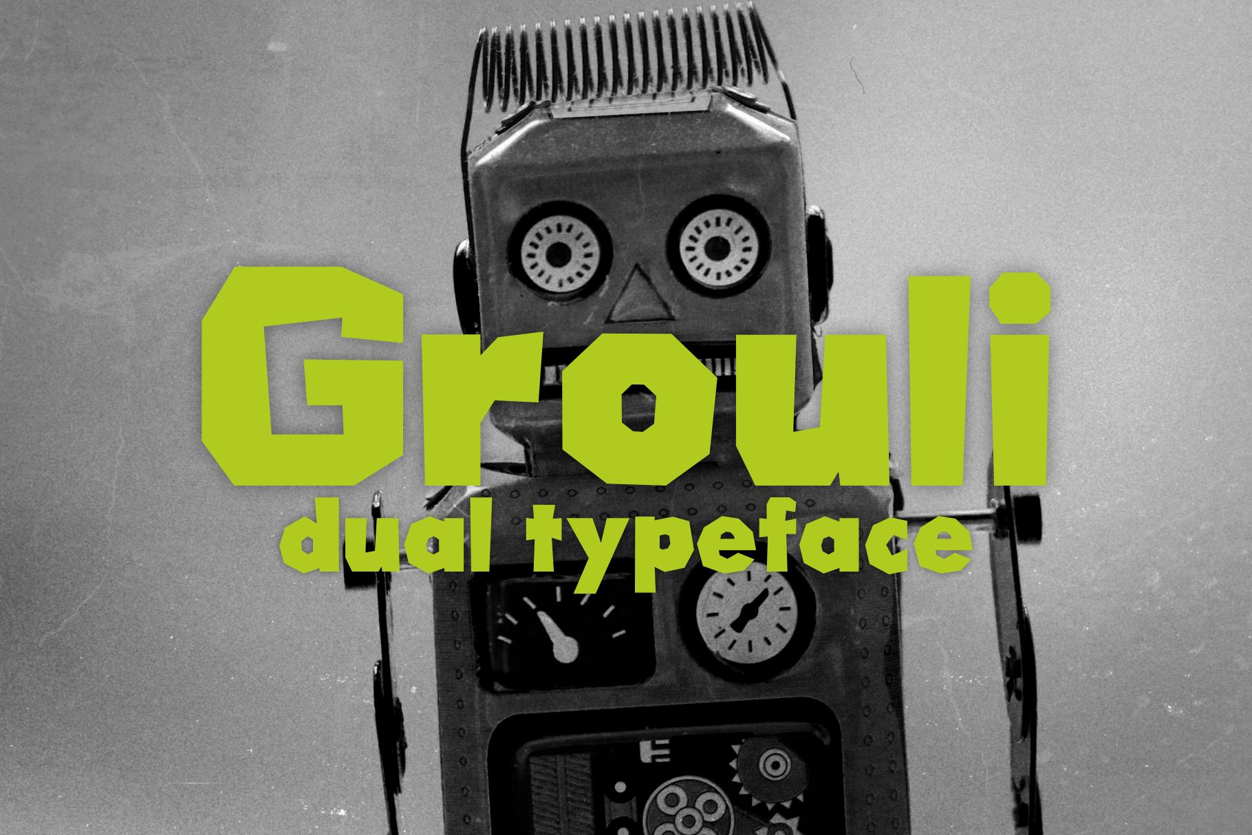 Grouli Dual Typeface Font