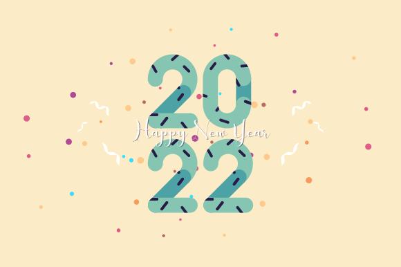 New Year 2022 Greeting Card Template