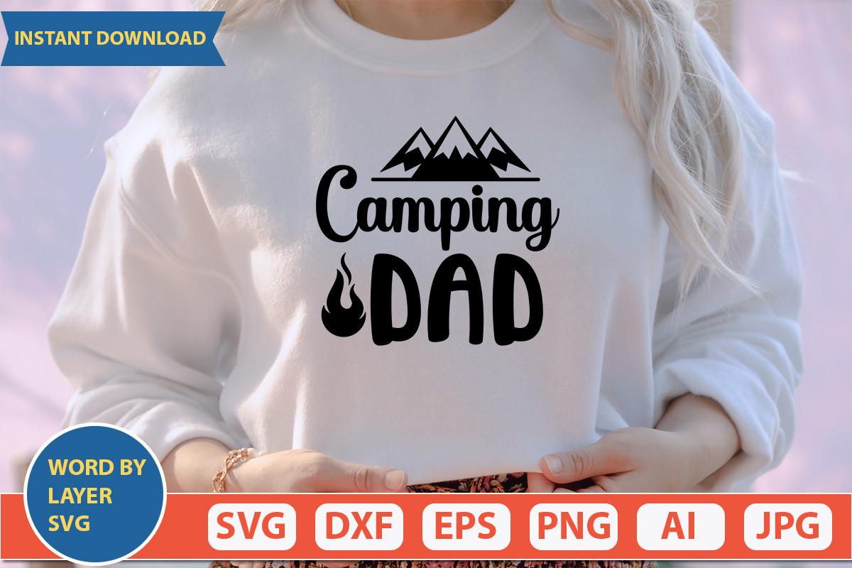 Camping Dad Svg Design