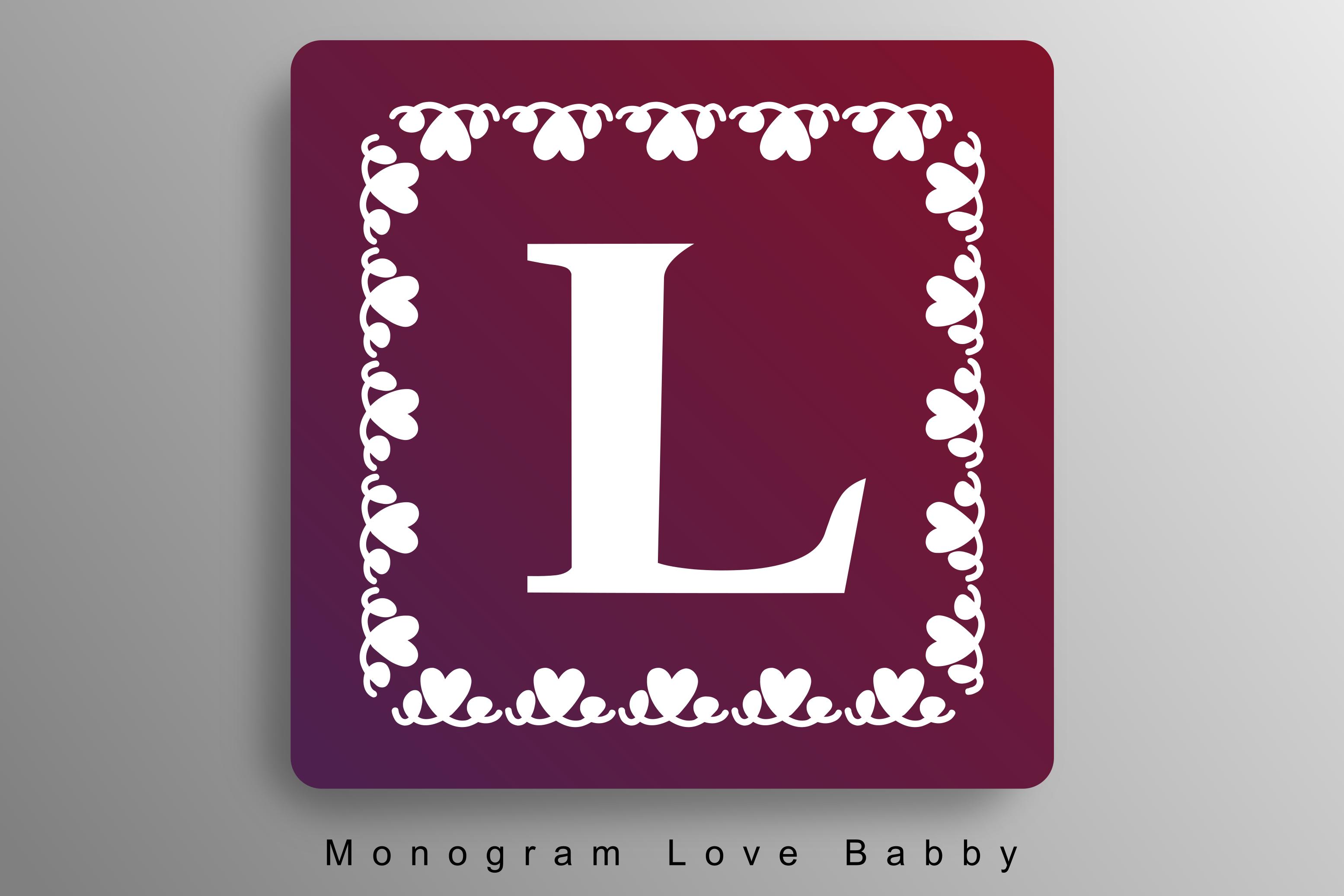 Monogram Love Baby Font