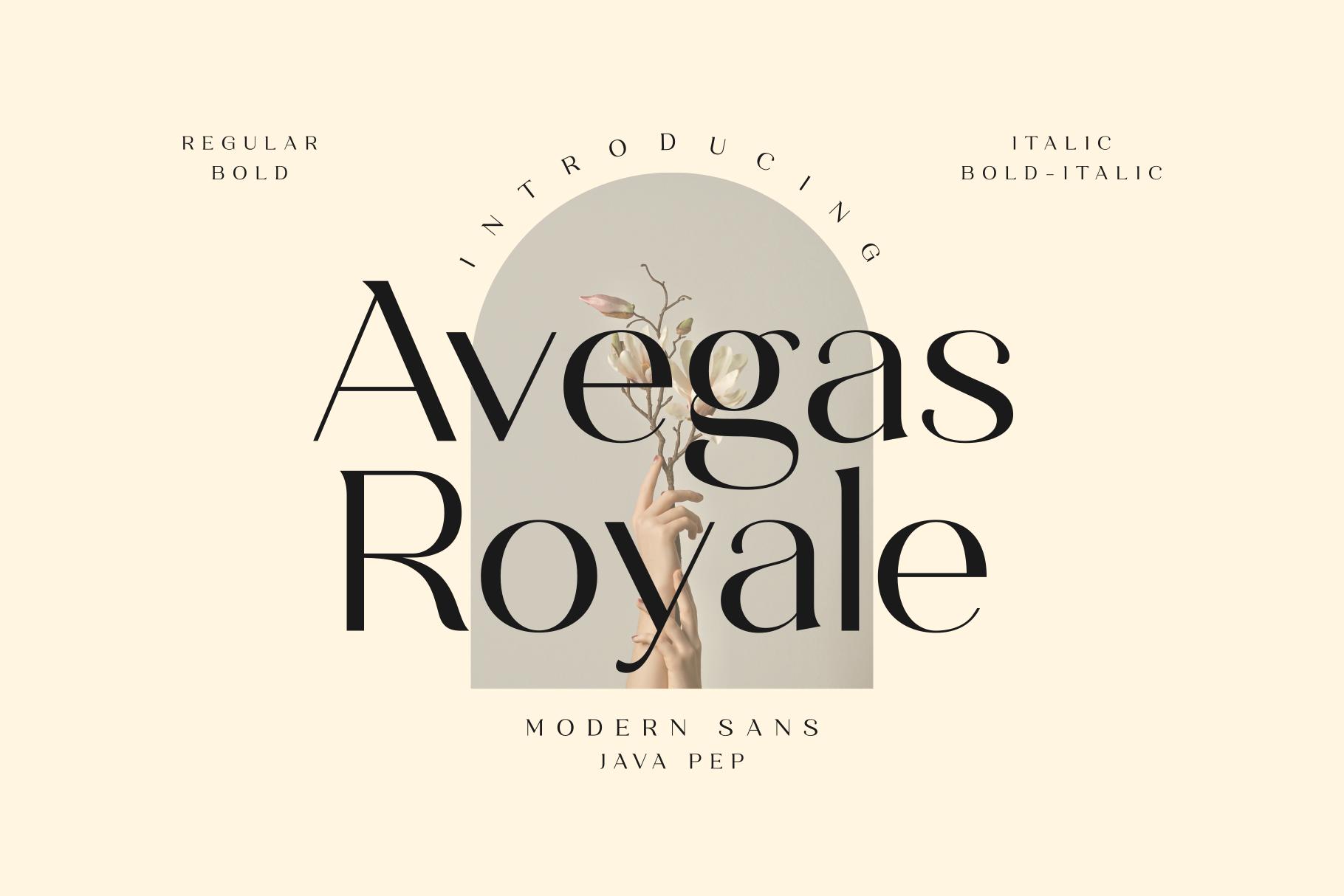 Avegas Royale Font