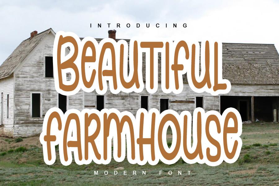 Beautiful Farmhouse Font