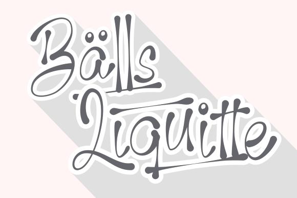 Balls Liquitte Font