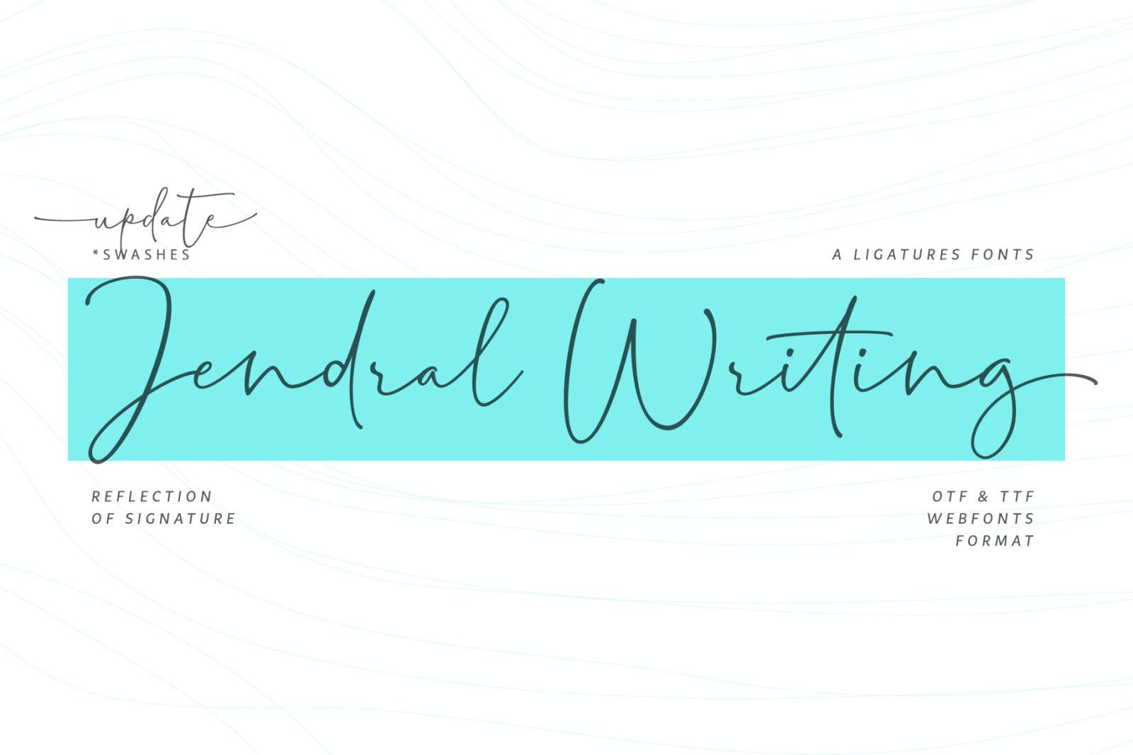 Jendral Writing Font