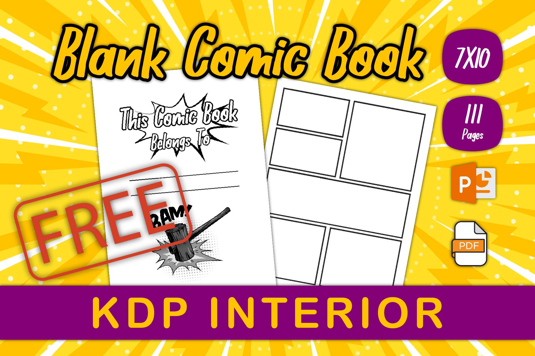 Blank Comic Book - KDP Interiors