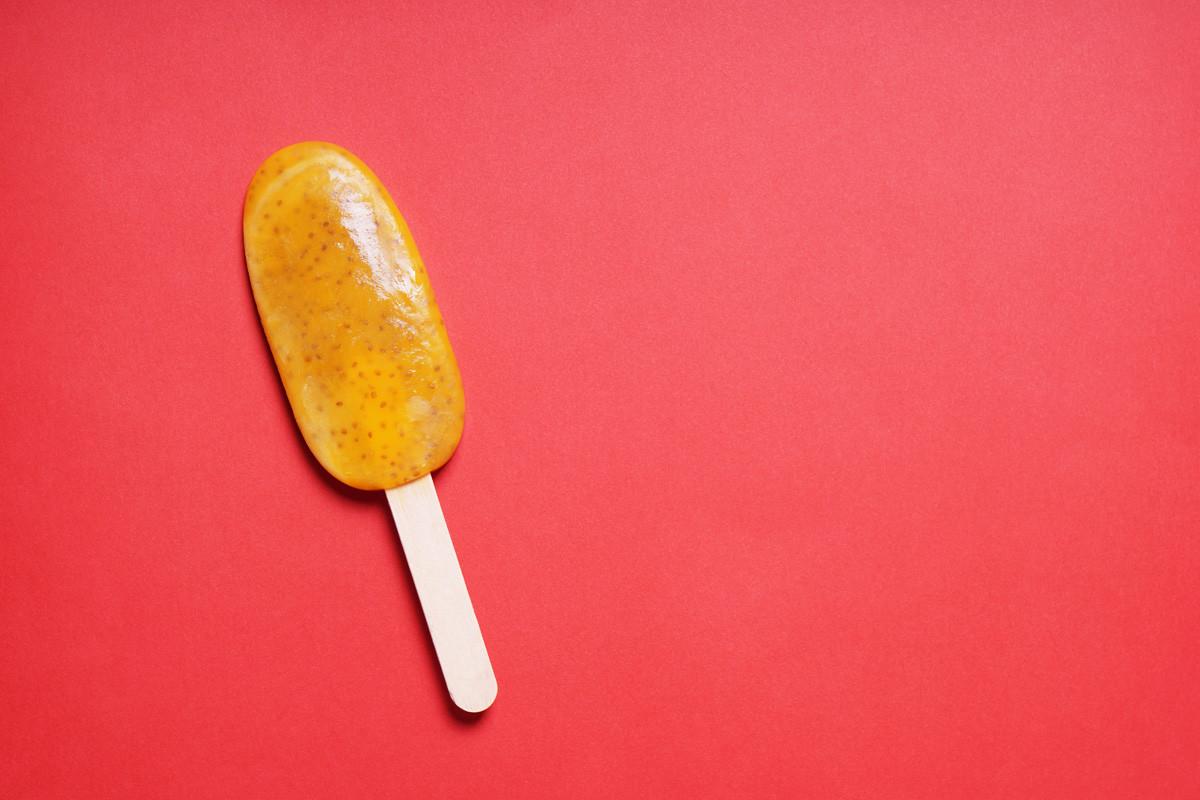 Passion Fruit Popsicle or Ice Lolly or Ice Pop