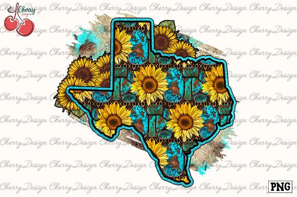 Texas Sunflower Flag Western Sublimation