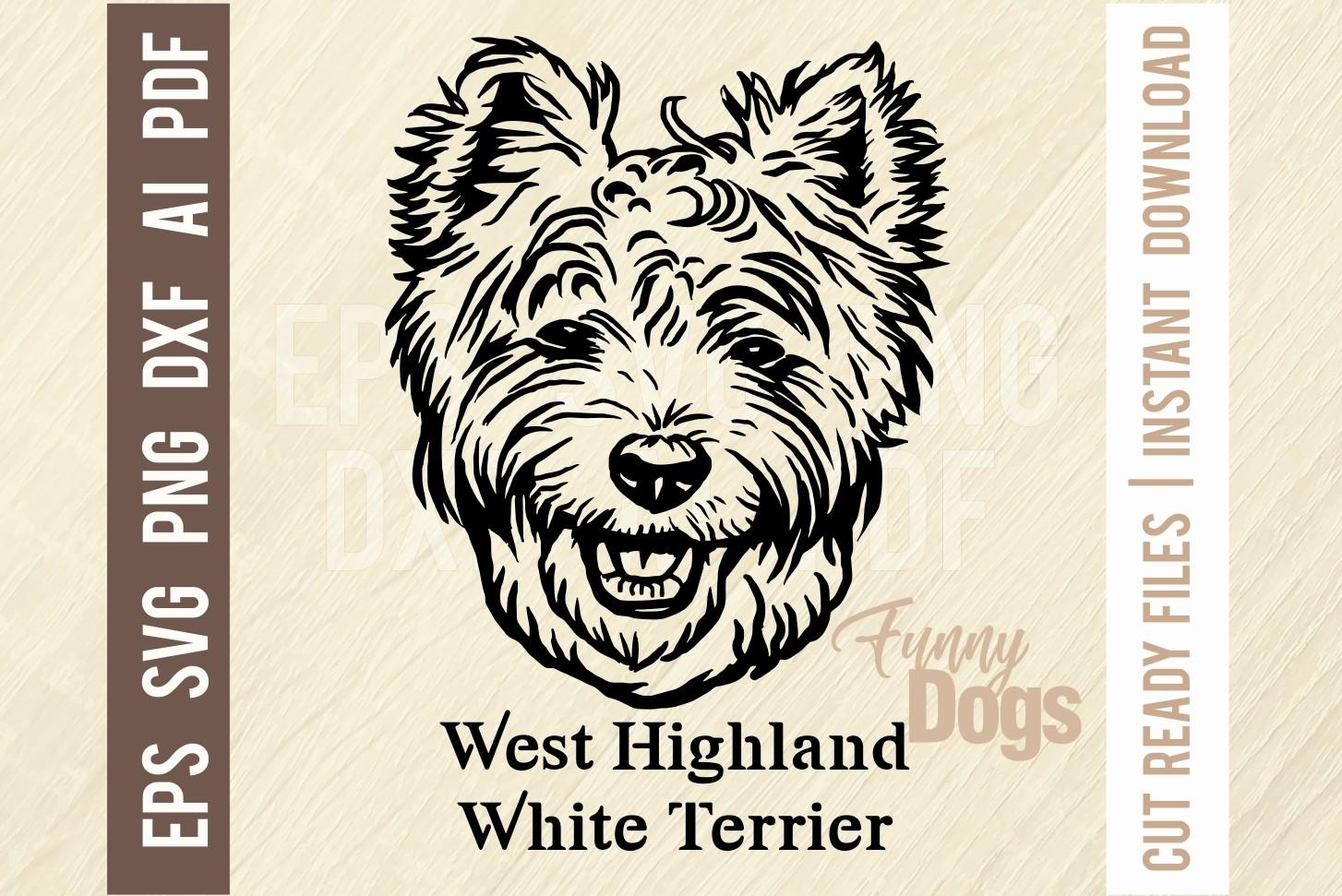 West Highland White Terrier Funny Dog