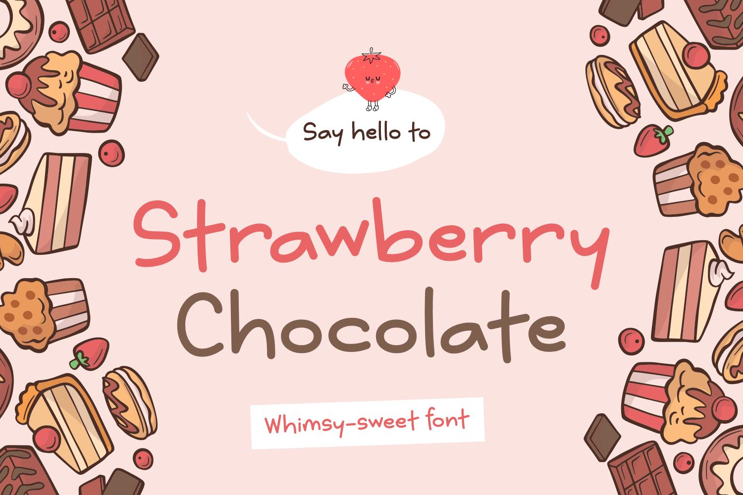 Strawberry Chocolate Font