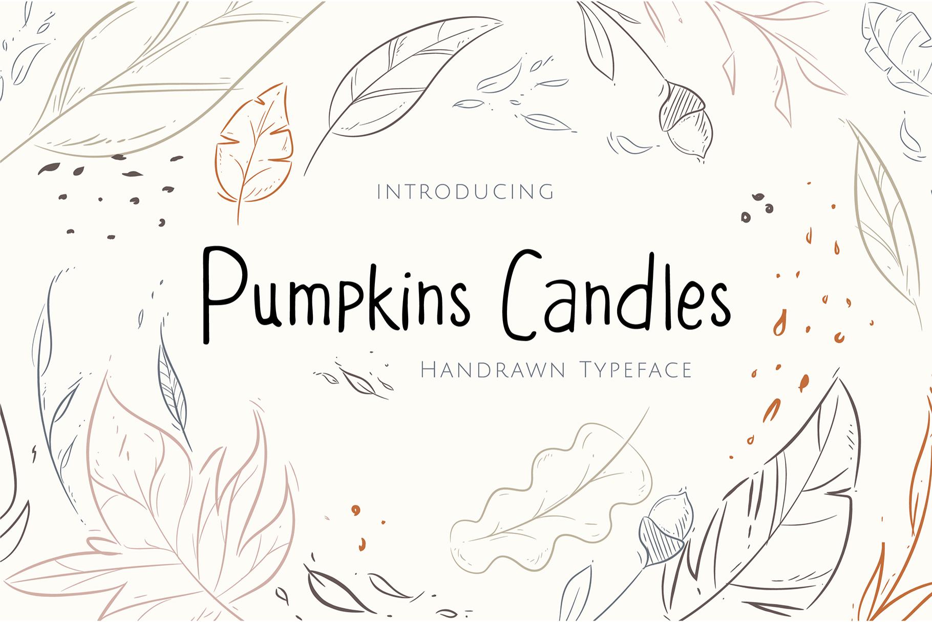 Pumpkins Candles Font