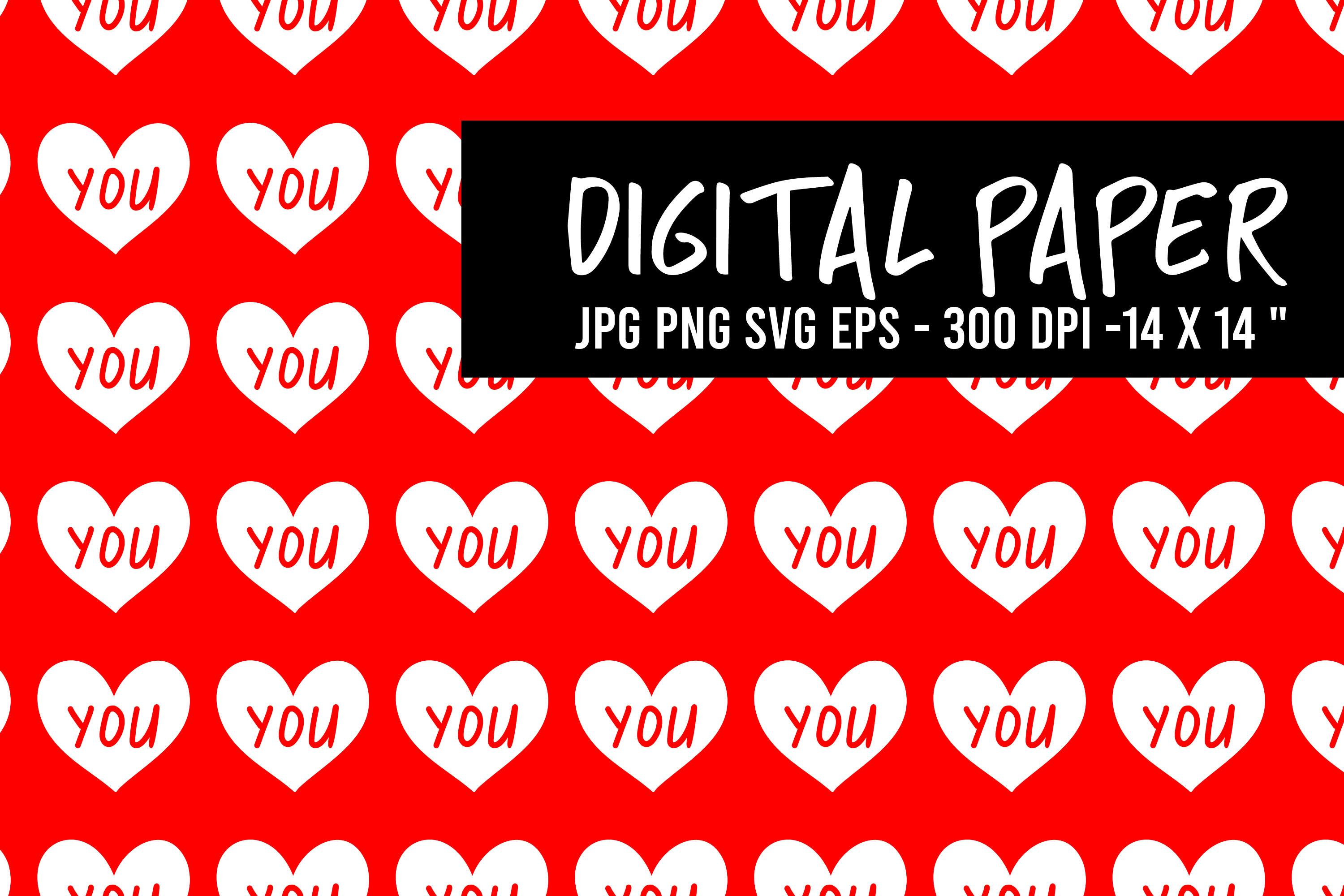 Valentines Day Digital Paper