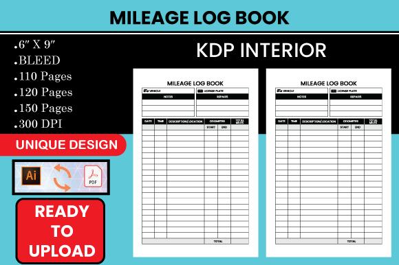 Mileage Log Book - KDP Interior