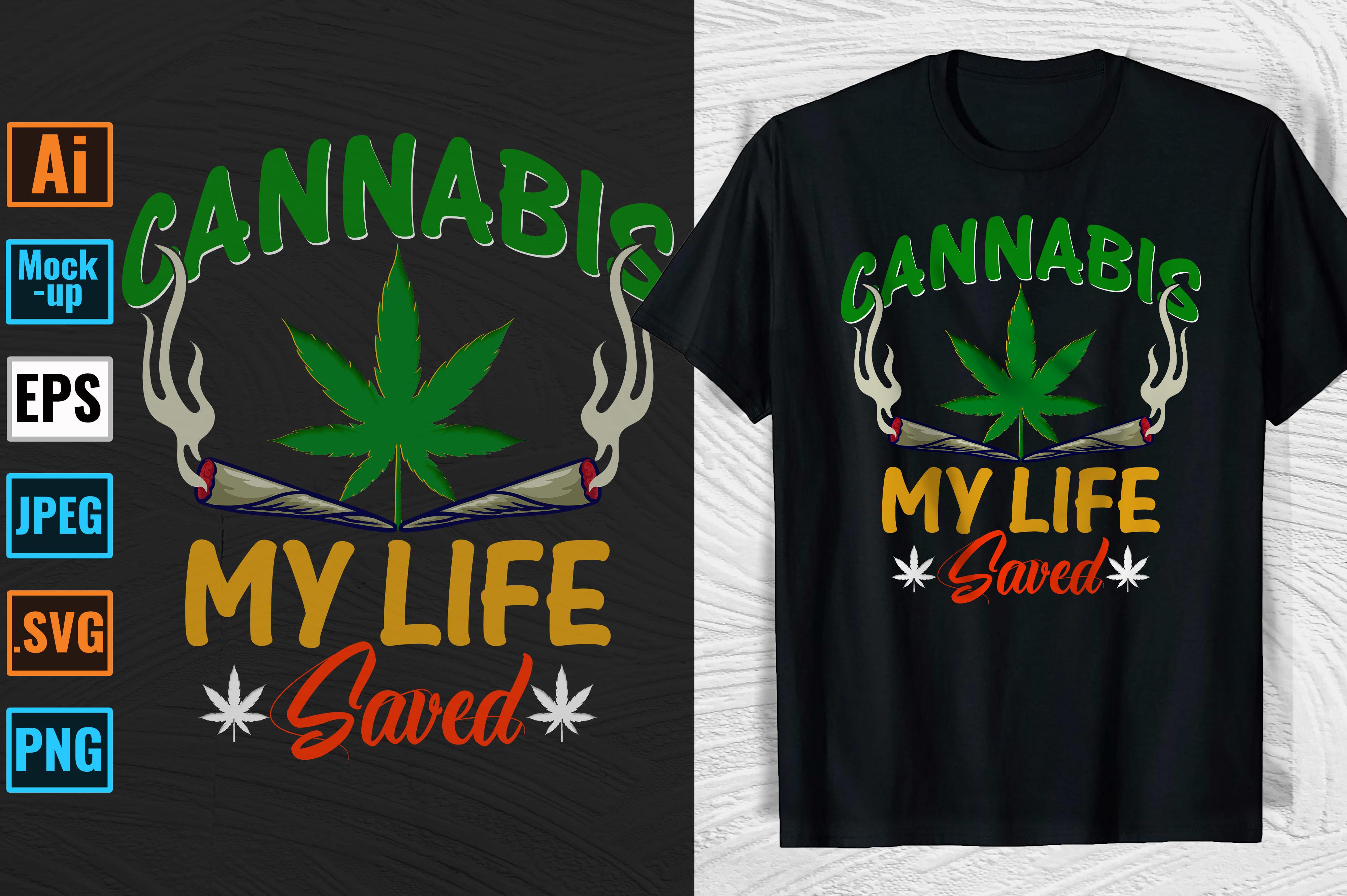 Cannabis Weed T-shirt and Mug Design  5