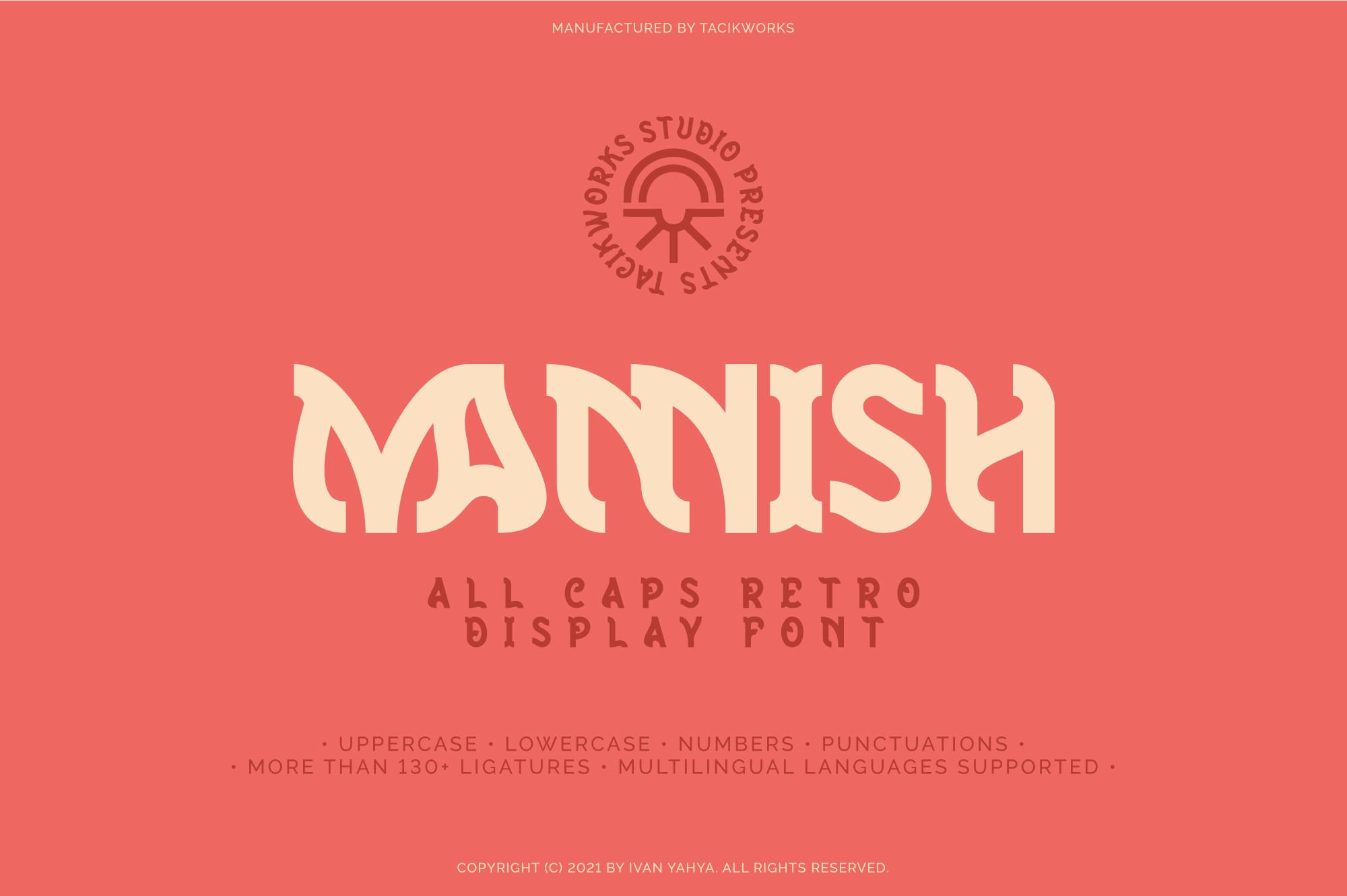 Mannish Font