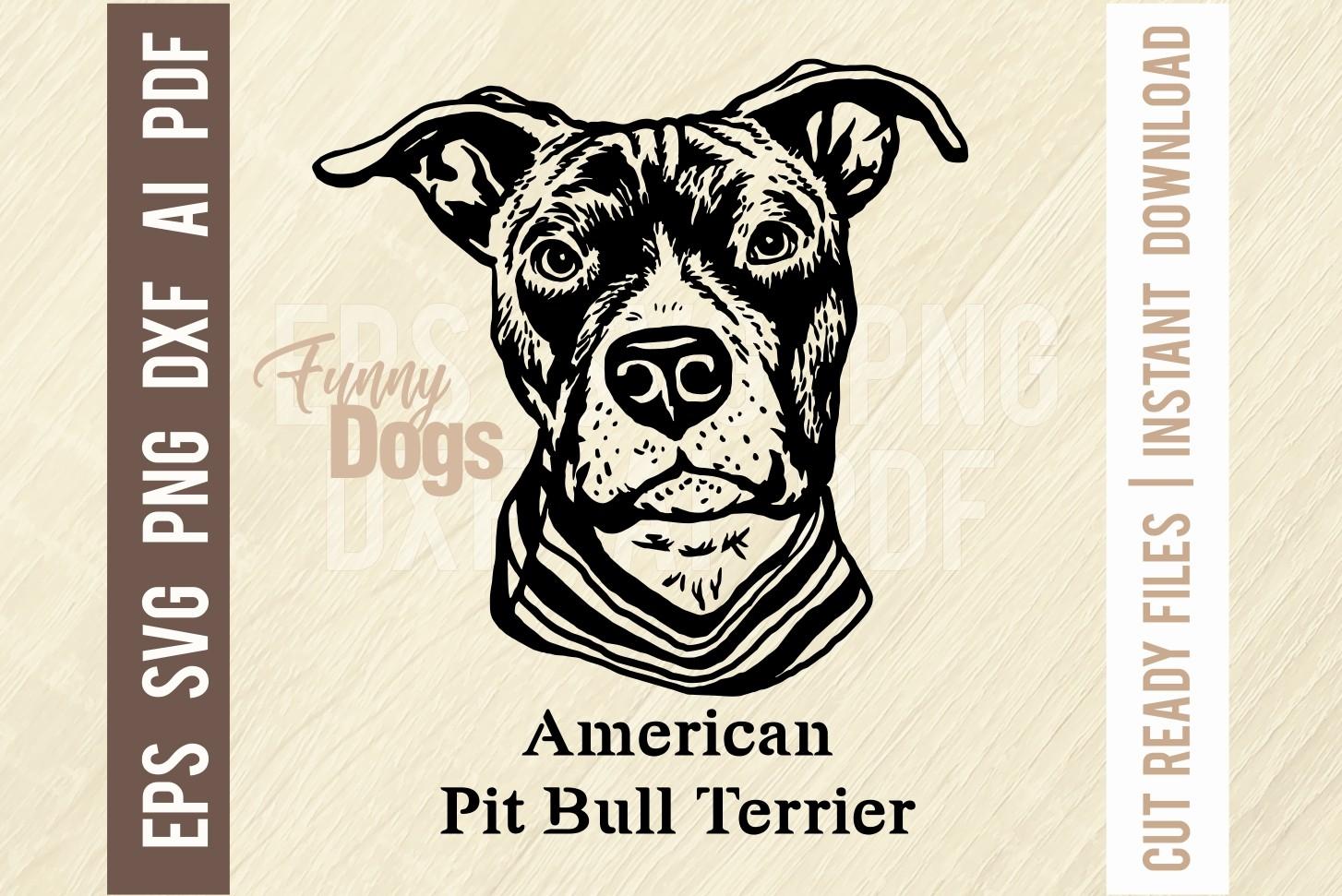 American Pit Bull Terrier Funny Dog