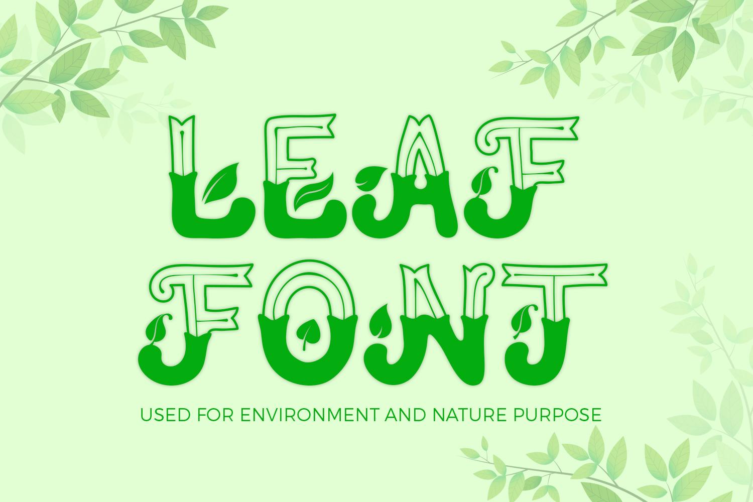 Leaf Font