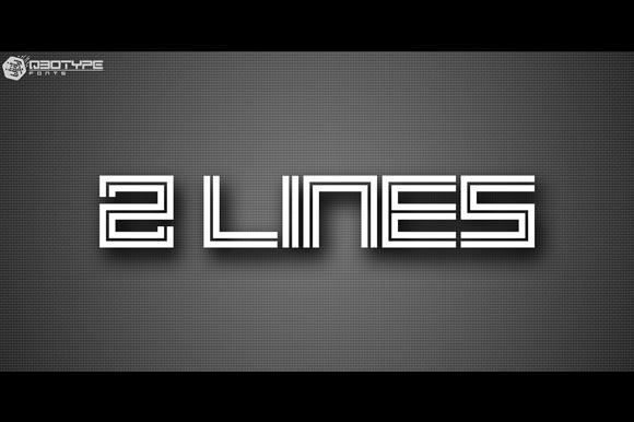2 Lines Font