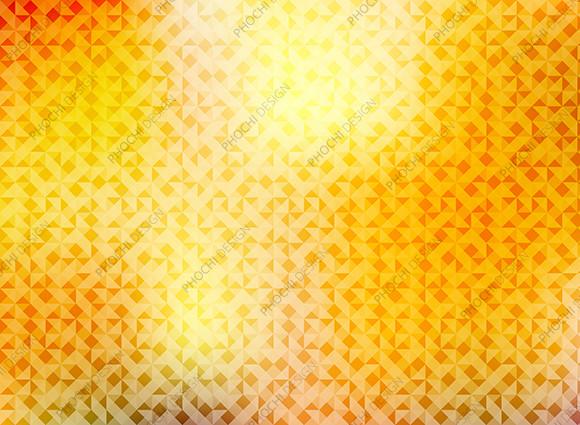Abstract Autumn Shine Triangles Pattern