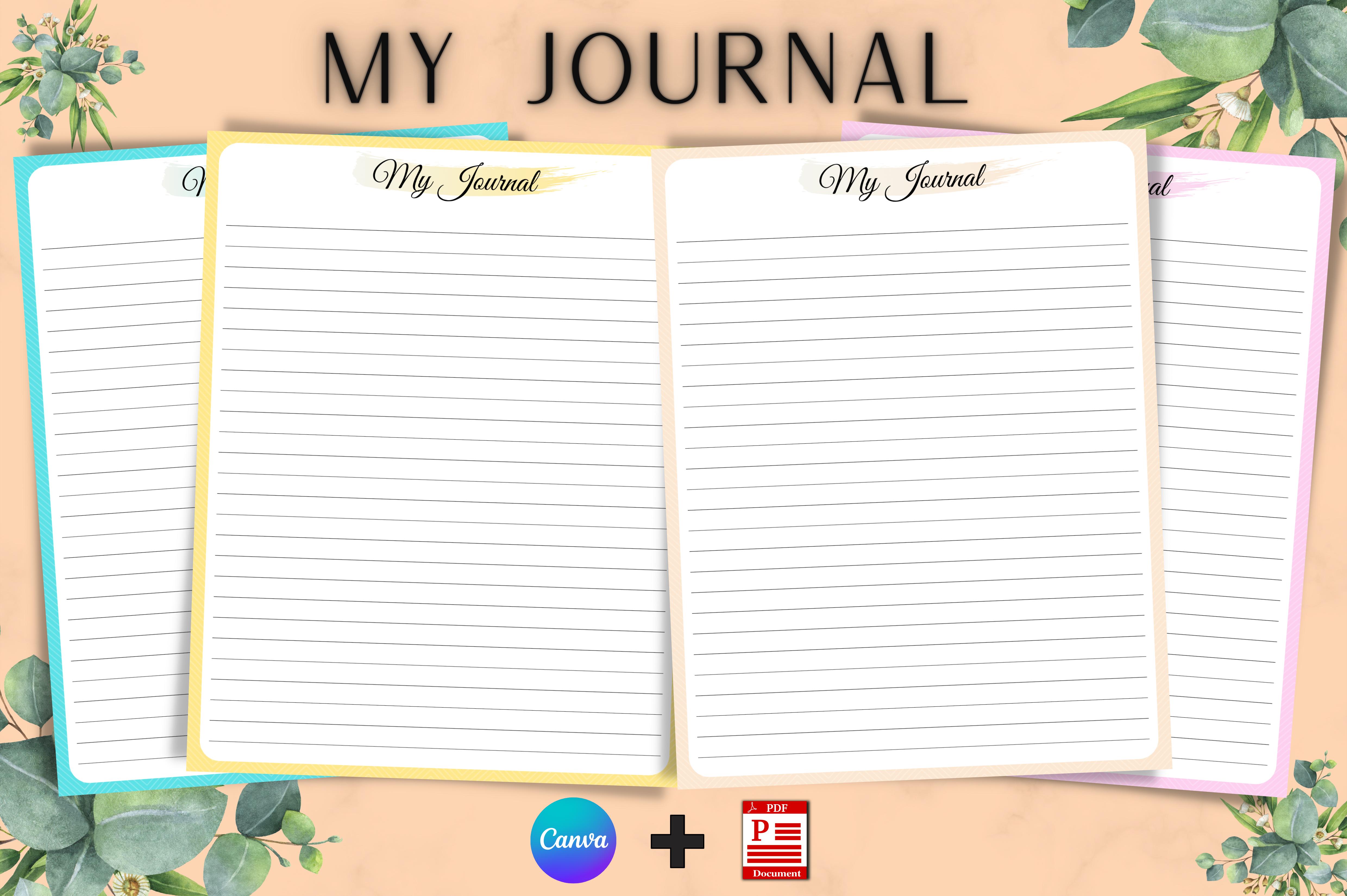 Printable Journal Canva Template