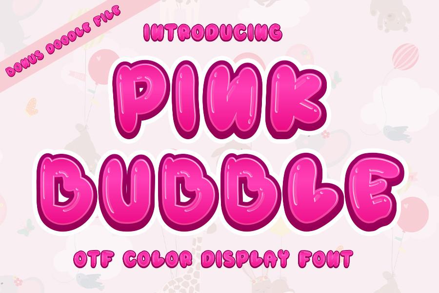 Pink Bubble Font