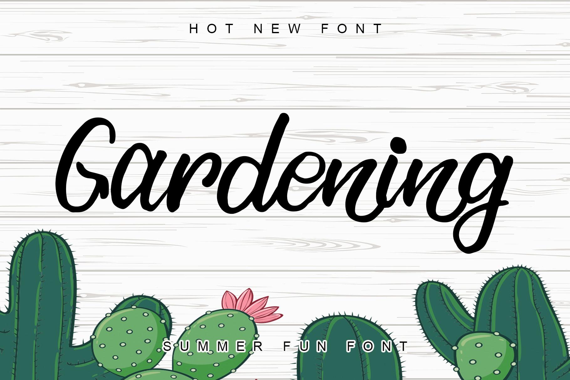 Gardening Font