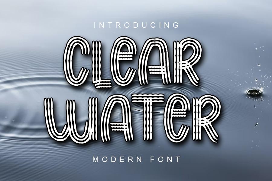 Clear Water Font