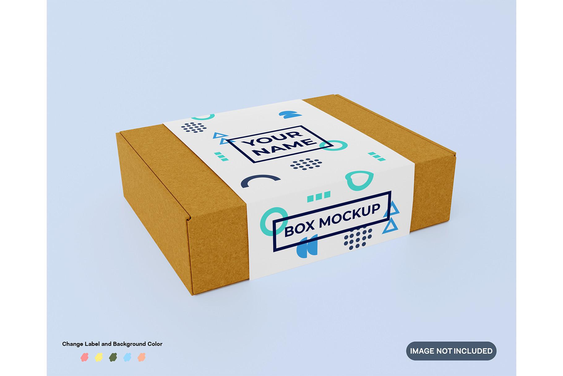 Cardboard Mockup with Label