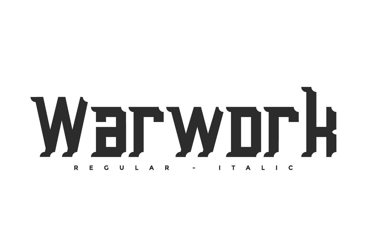 Warwork Font