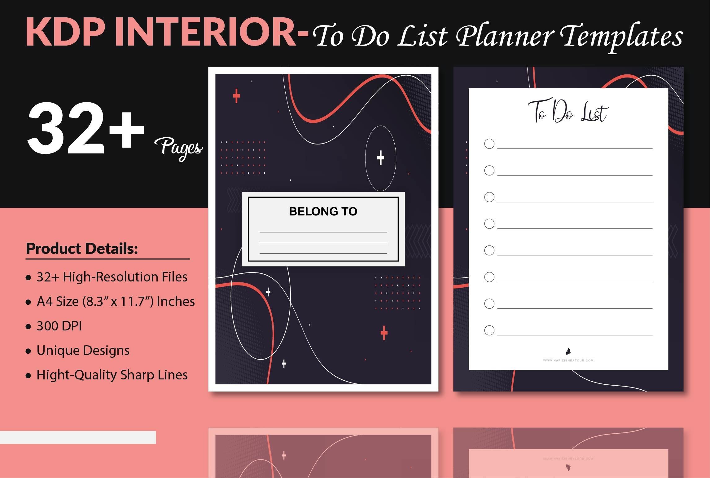 To-Do List Planner Templates - KDP