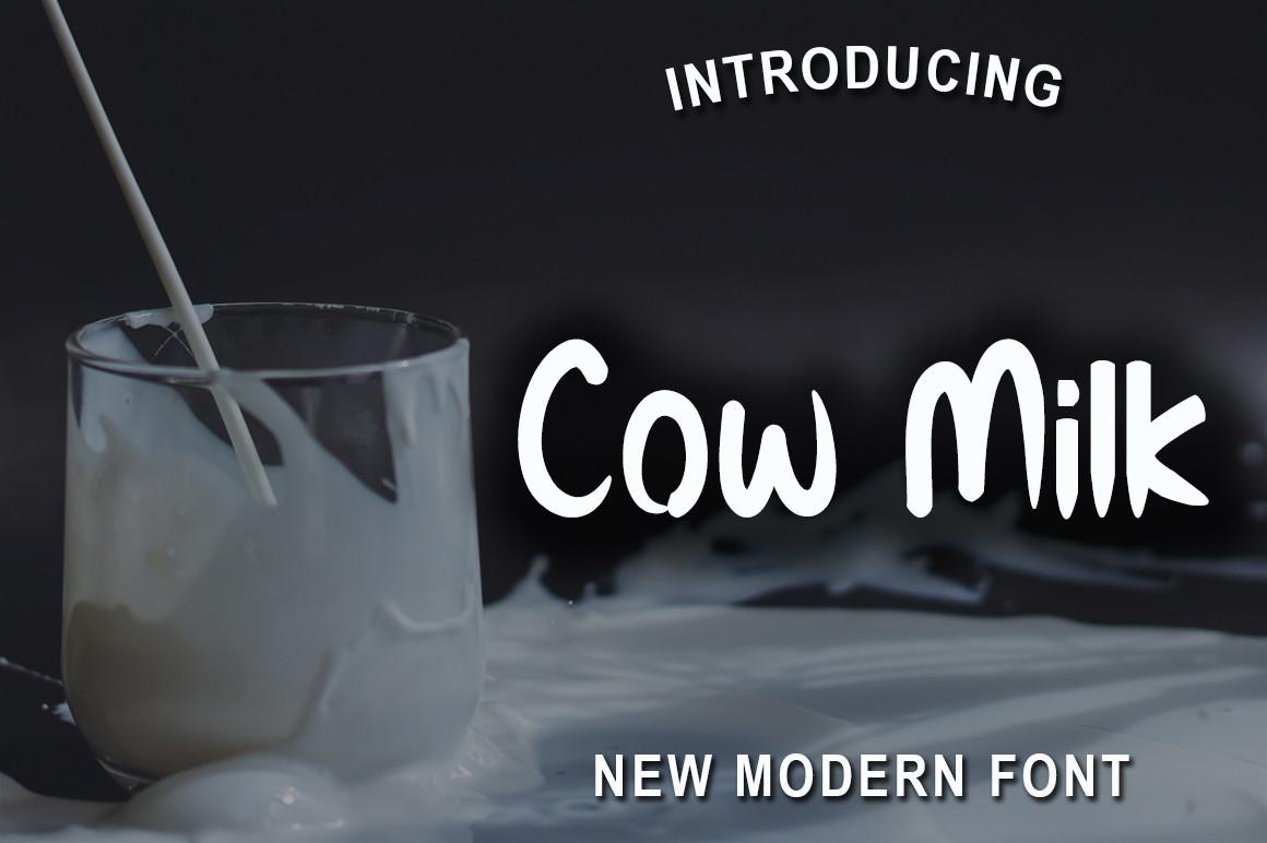Cow Milk Font