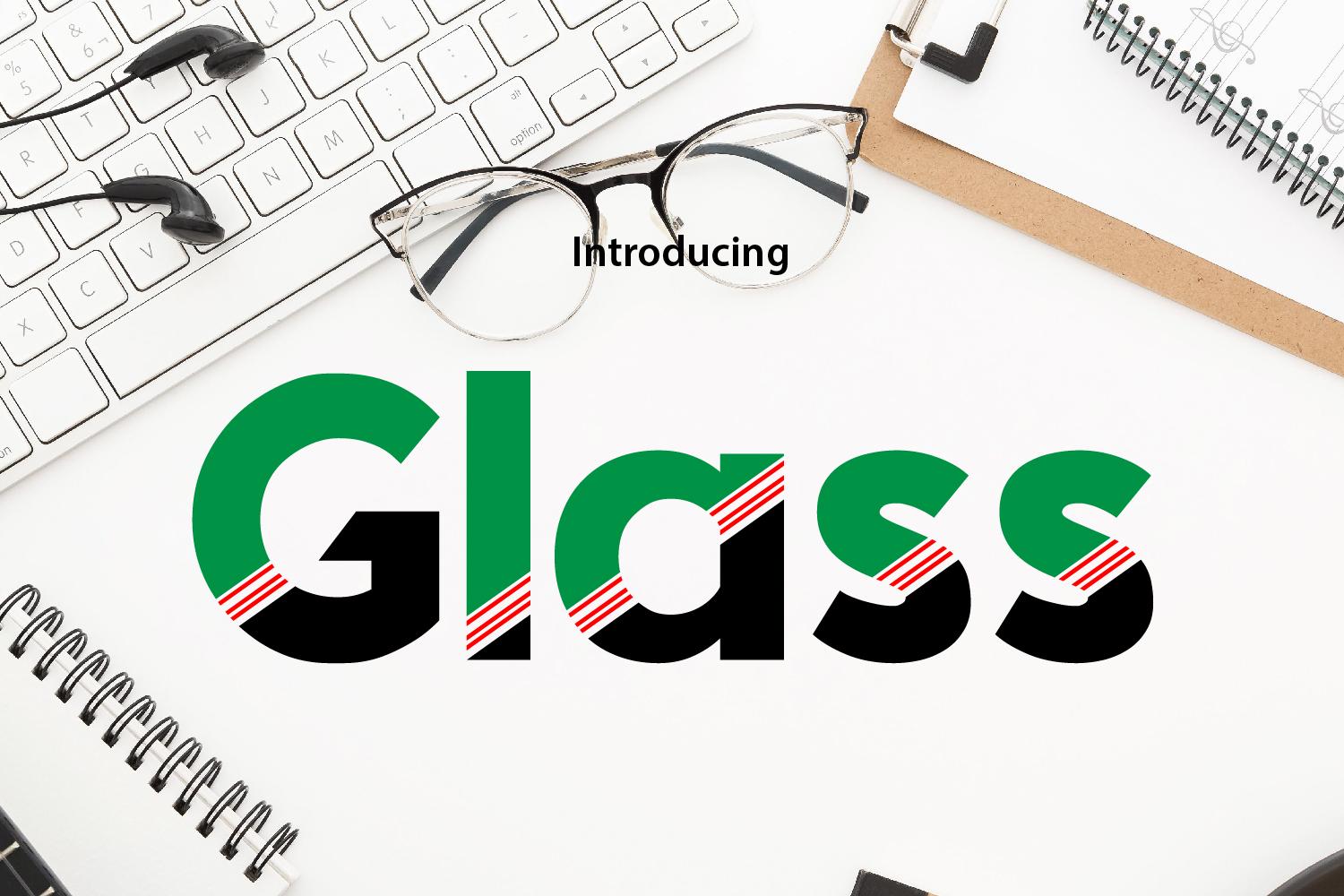 Glass Font