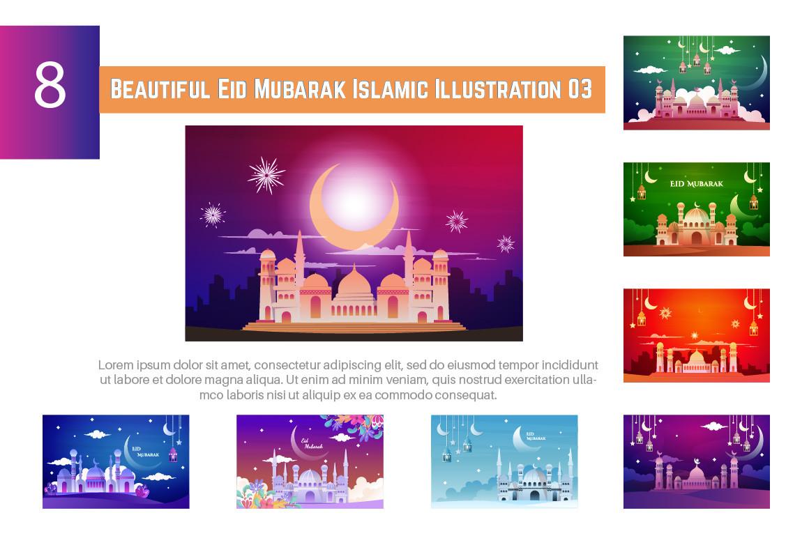 8 Beautiful Eid Mubarak Illustration 03