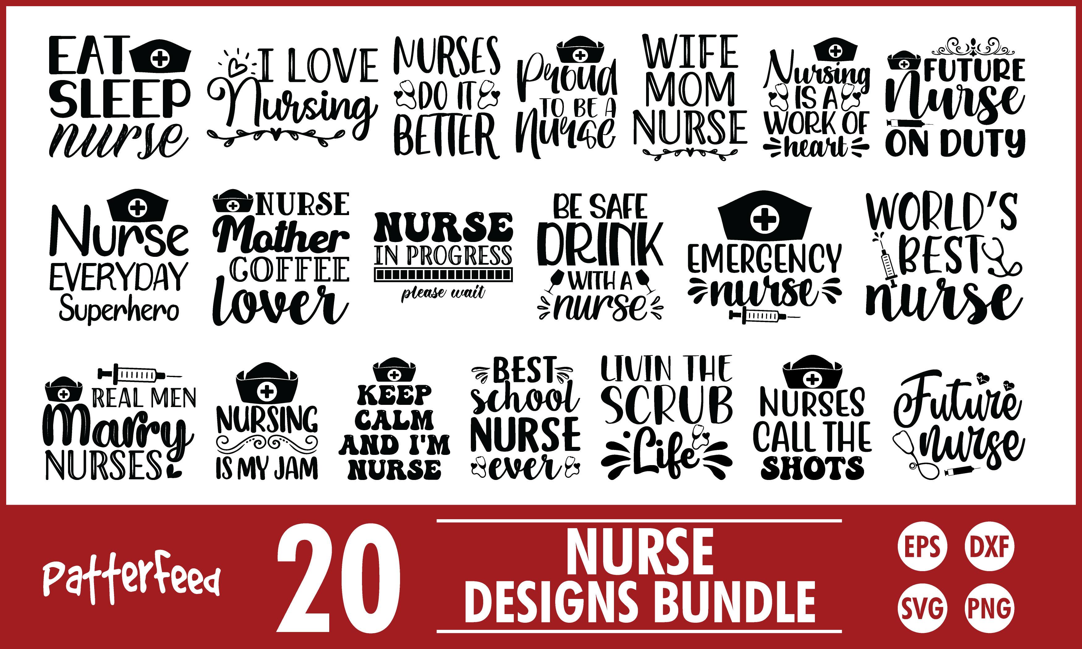 Nurse SVG Bundle, Nurse Quotes SVG