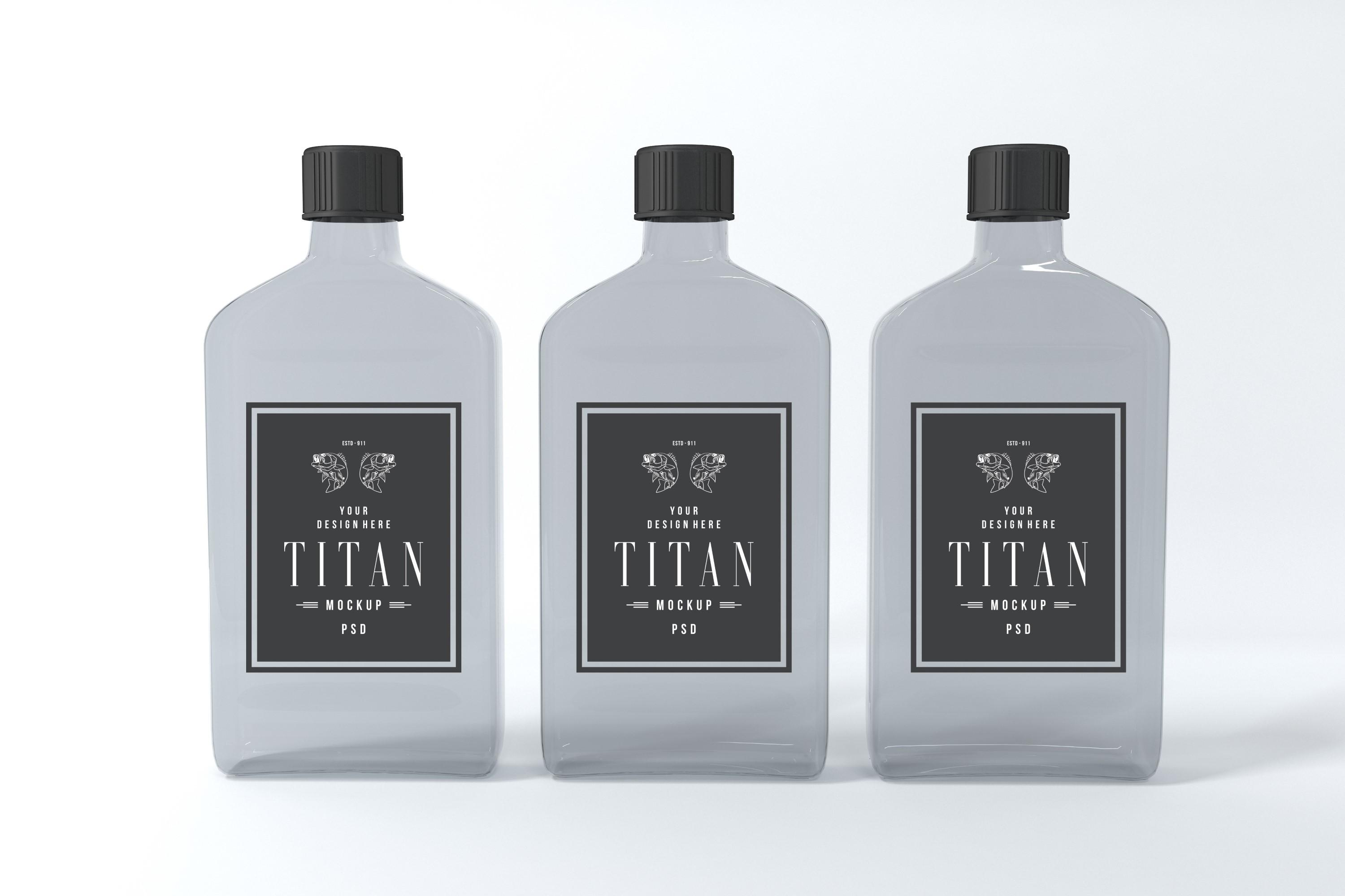 Titan Three Bottle Mockup