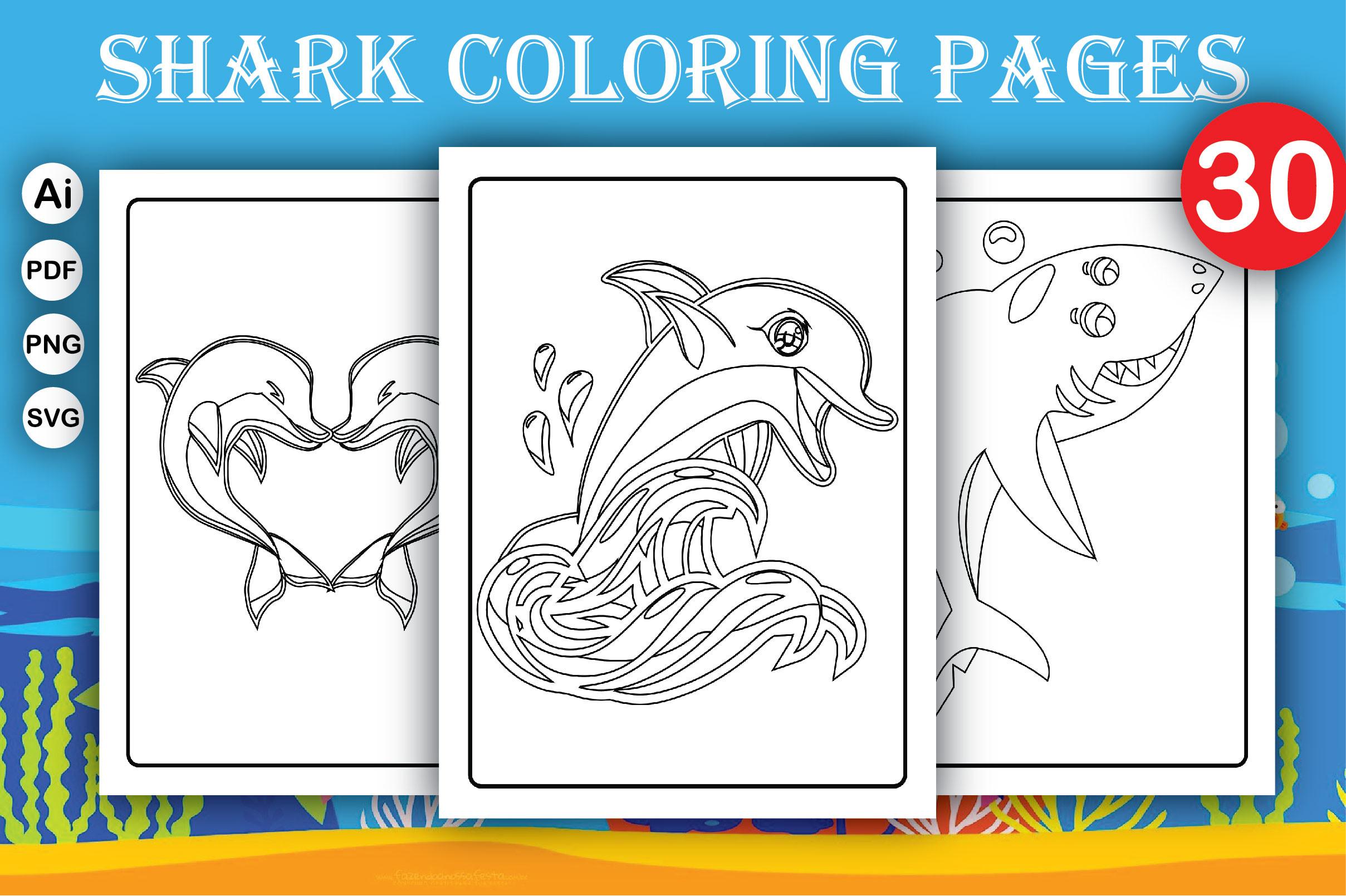 Shark Coloring Books for Kids-KDP